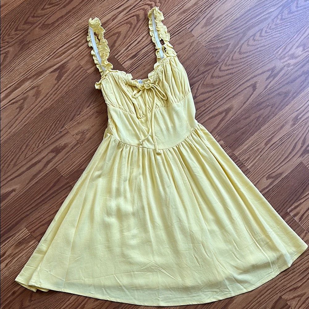 Yellow Ruffled Sundress